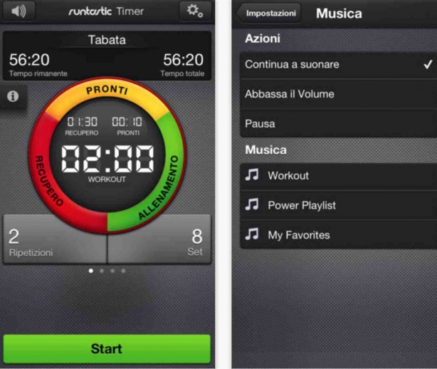 Runtastic Timer: ecco un’app adatta a gestire il tempo che dedicate agli allenamenti
