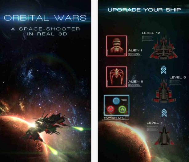 Orbital Wars: uno “shooter” spaziale in 3D per iPhone