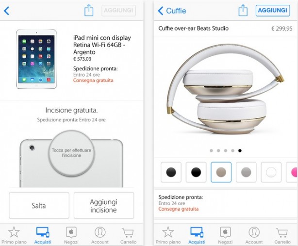 L’applicazione Apple Store si aggiorna: arriva la sincronizzazione dello shopping