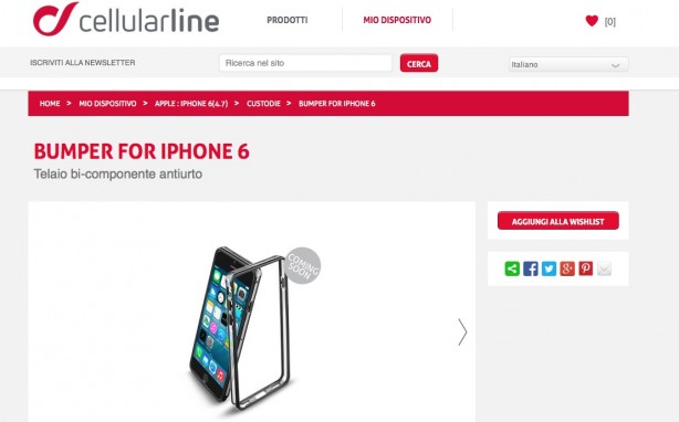 Cellular Line ha già la vetrina dedicata all’iPhone 6