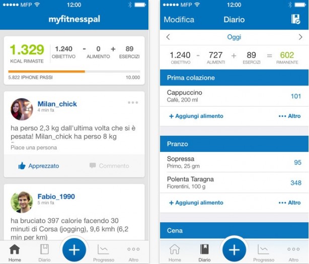 MyFitnessPal: l’app che conta le calorie e gestisce la tua dieta, ora compatibile con HealthKit [Aggiornato]