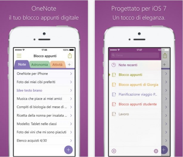 Microsoft aggiorna OneNote con la condivisione dei contenuti su iOS 8