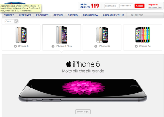 Tim annuncia i piani tariffari per iPhone 6 iPhone 6 Plus