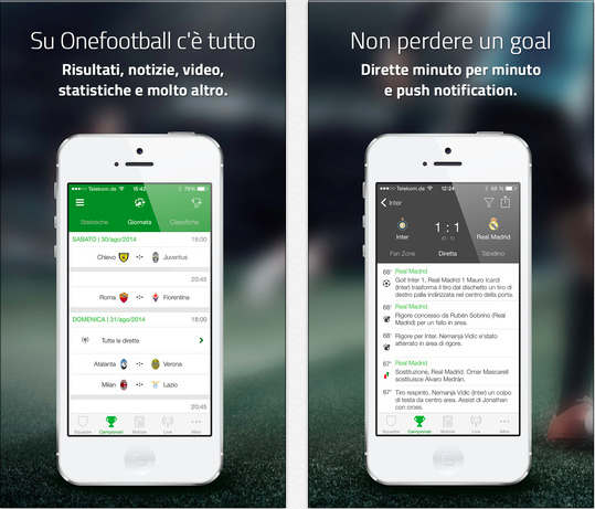 Notizie, risultati, dirette e tanto altro sul mondo del calcio con OneFootball