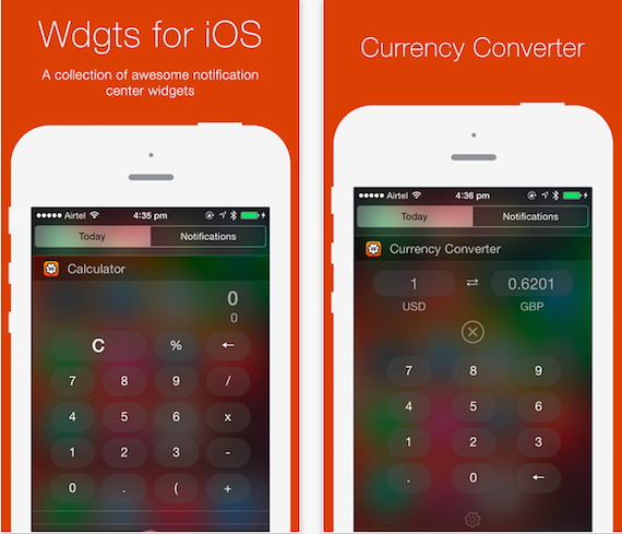 Wdgts, tanti widget per il Centro Notifiche di iOS 8