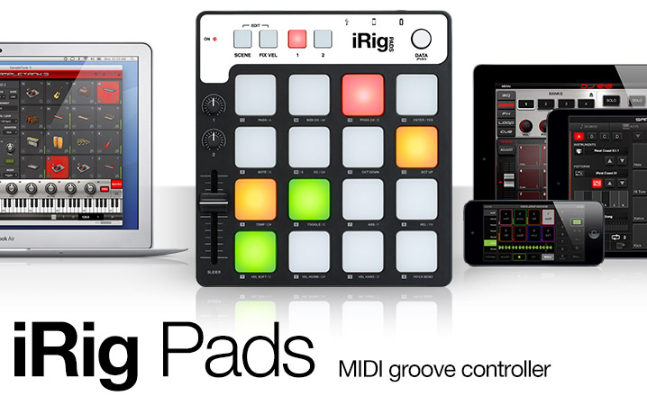 iRig Pads: un Midi groove controller universale per iPad