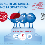 Al via l’offerta speciale ALL-IN 400 PAYBACK