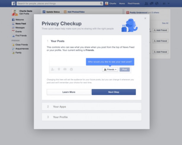 Facebook introduce uno strumento per gestire la privacy dei nostri account