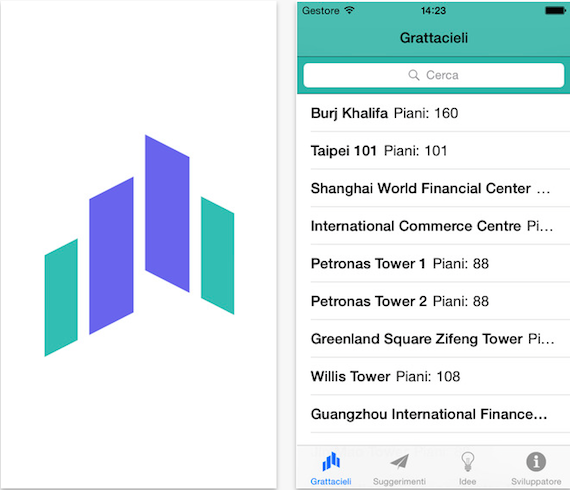 Grattacieli, informazioni sugli edifici più alti al mondo su iPhone