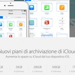 Apple attiva i nuovi piani e prezzi per iCloud