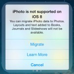 iOS 8 blocca definitivamente l’utilizzo di iPhoto costringendo gli utenti a migrare a Foto