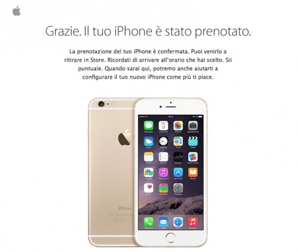 prenotazione iphone