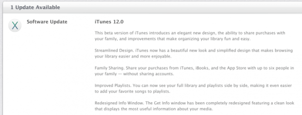 Apple aggiorna iTunes 12 beta