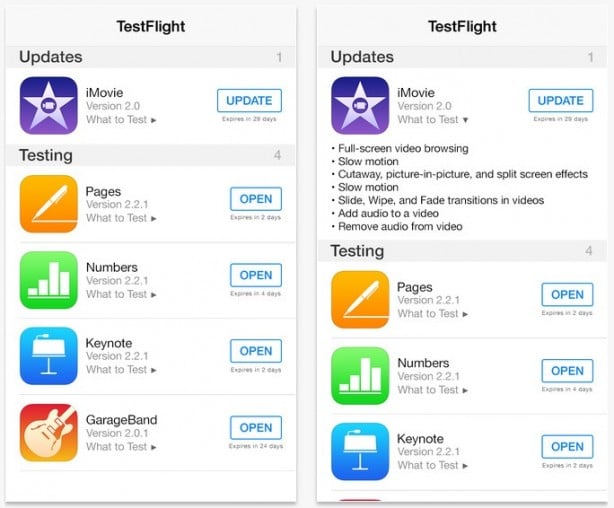 Apple rilascia l’applicazione TestFlight