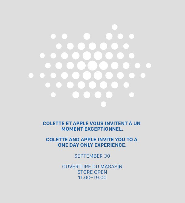 Domani evento Apple da Colette, uno dei negozi più alla moda di Parigi