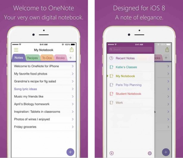 Microsoft One Note si aggiorna per iOS 8, iPhone 6 e Touch ID