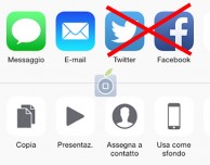 Come eliminare le icone Facebook e Twitter dal pannello di condivisione in iOS 8 – Noob’s Corner