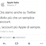 Apple Italia su Twitter? No, è un fake!