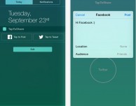 Come aggiungere i widget Facebook e Twitter nel centro notifiche con TapToShare