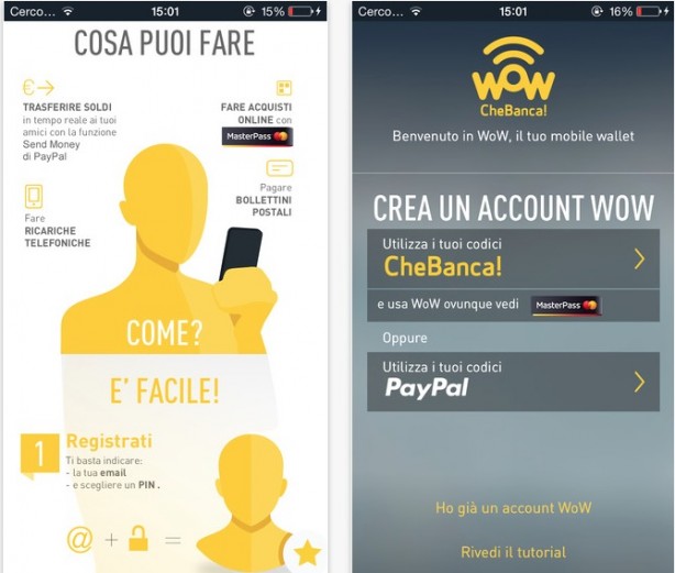 WoW, la nuova app di CheBanca!