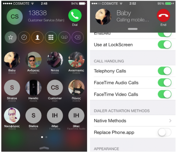 CallBar for iOS 7: disponibile il tweak che rivoluziona l’app Telefono di iPhone – Cydia