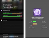Usage Widget: un widget molto leggero e utile per iOS 8