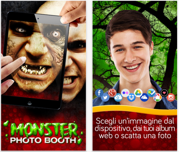 Monster Photo Booth: l’app per dare sembianze mostruose ad un ritratto