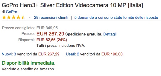 GoPro Hero3+ Silver Edition