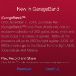 Apple rilascia il pacchetto speciale (RED) in GarageBand