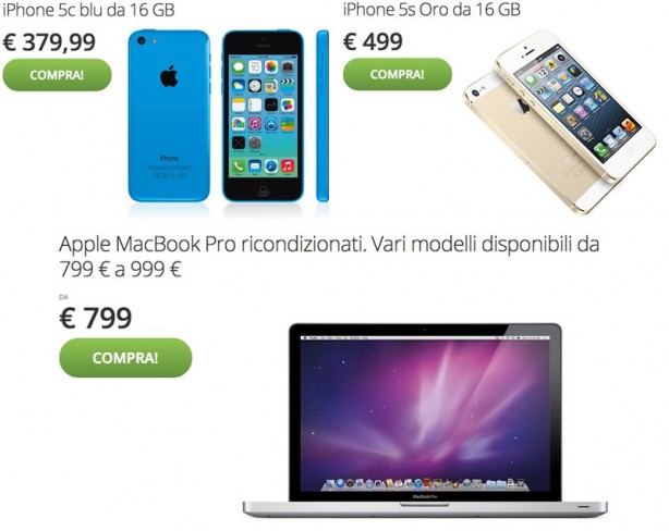 iPhone 5c, iPhone 5s e MacBook Pro in offerta su Groupon