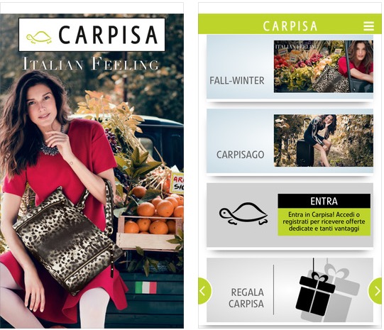 L’app Carpisa approda su App Store