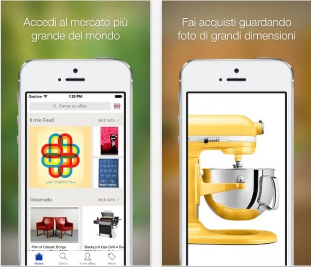 Nuovo aggiornamento per l’app eBay