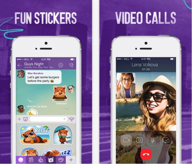 Viber si aggiorna con il supporto alle notifiche interattive