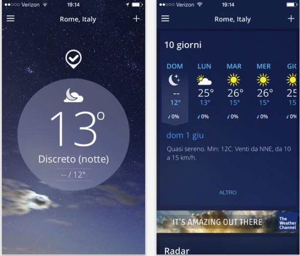 Nuovo update per The Weather Channel