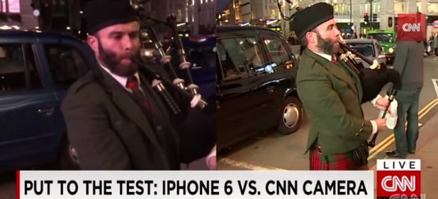 La CNN confronta la fotocamera di un iPhone 6 con una delle loro telecamere Broadcast