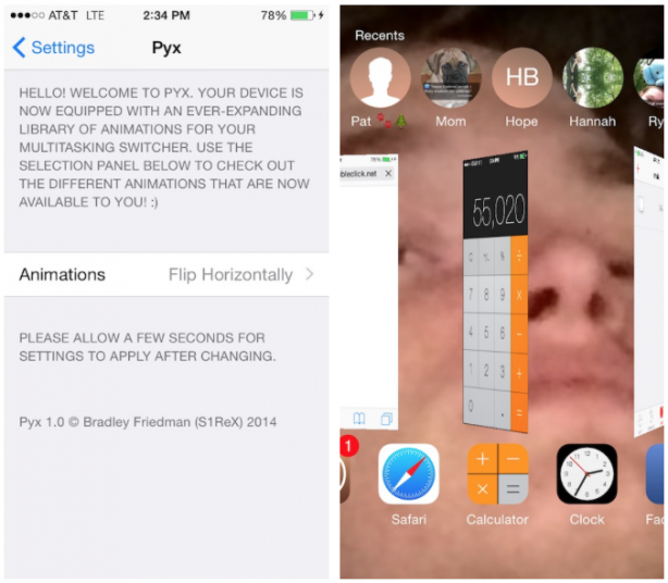 Guida: come aggiungere nuove animazioni all’iPhone con Pyx – Cydia
