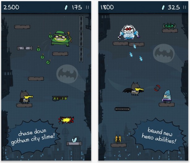 Doodle Jump DC Super Heroes ti fa saltare con i supereroi della DC Comics