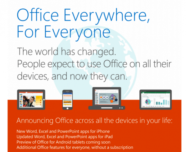 Microsoft Office arriva su iPhone, ed è gratuito!