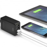 Caricabatterie da tavolo con 4 porte USB RavPower in offerta con sconto iPhoneItalia