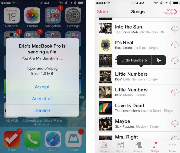 AirBlue Sharing, il famoso tweak per la condivisione dei file via Bluetooth, si aggiorna per iOS 8