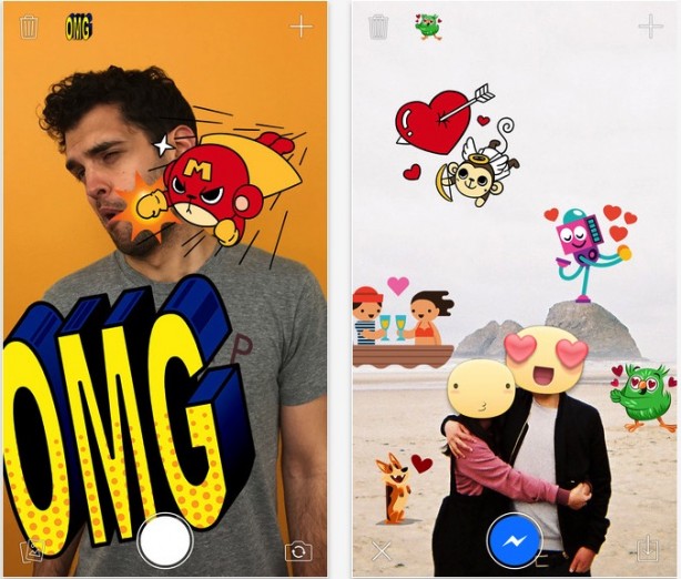Facebook lancia Stickered, l’app per creare foto con gli adesivi di Messenger