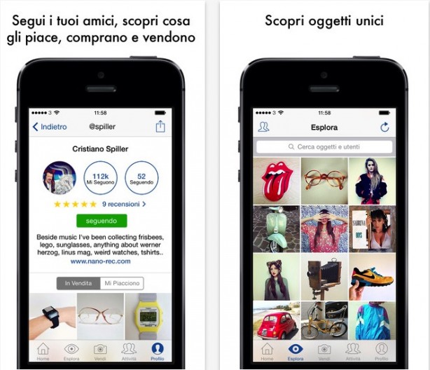 Depop, vendi e acquista oggetti di design direttamente da iPhone