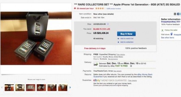 Due iPhone 2G vanno all’asta su eBay! Il prezzo? 12,500 dollari