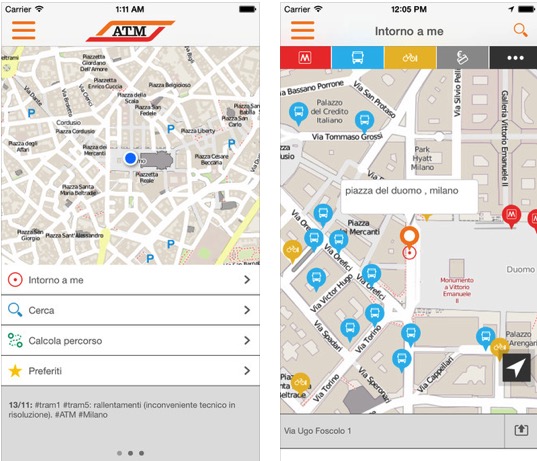 ATM Milano, l’app ufficiale per iPhone