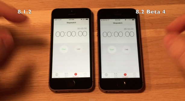 iOS 8.1.2 vs iOS 8.2 beta 4: le performance a confronto sui Phone 5S e 4S