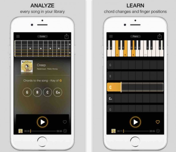 “PLAYER – Musician’s music player” – un’app per scoprire gli accordi delle canzoni presenti nella nostra libreria