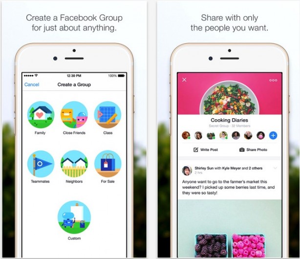 Facebook Groups 5.0 disponibile su App Store