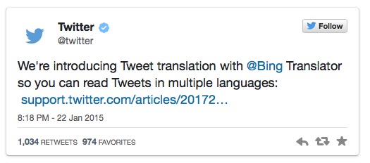 Nasce Tweet Translator, il servizio che traduce automaticamente i tweet