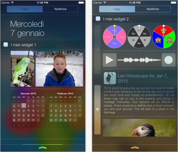 I miei widget: una collezione di widget per il tuo iPhone