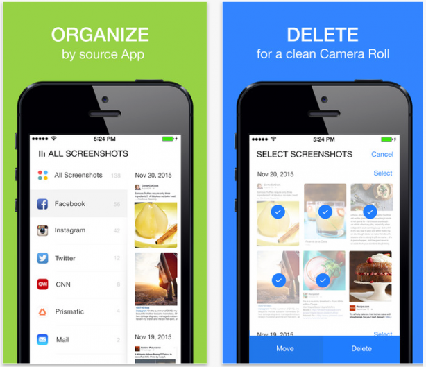 Screenshots – Organize, Manage, Delete Screenshot – l’app per la gestione degli screenshot con funzionalità evolute di analisi dei contenuti